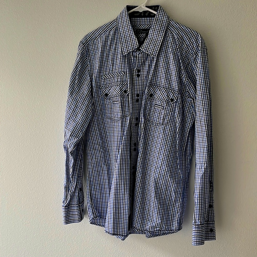 7 Diamonds, Checkered Button Down